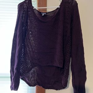 SCOOP NECK SWEATER CHARLOTTE RUSSE